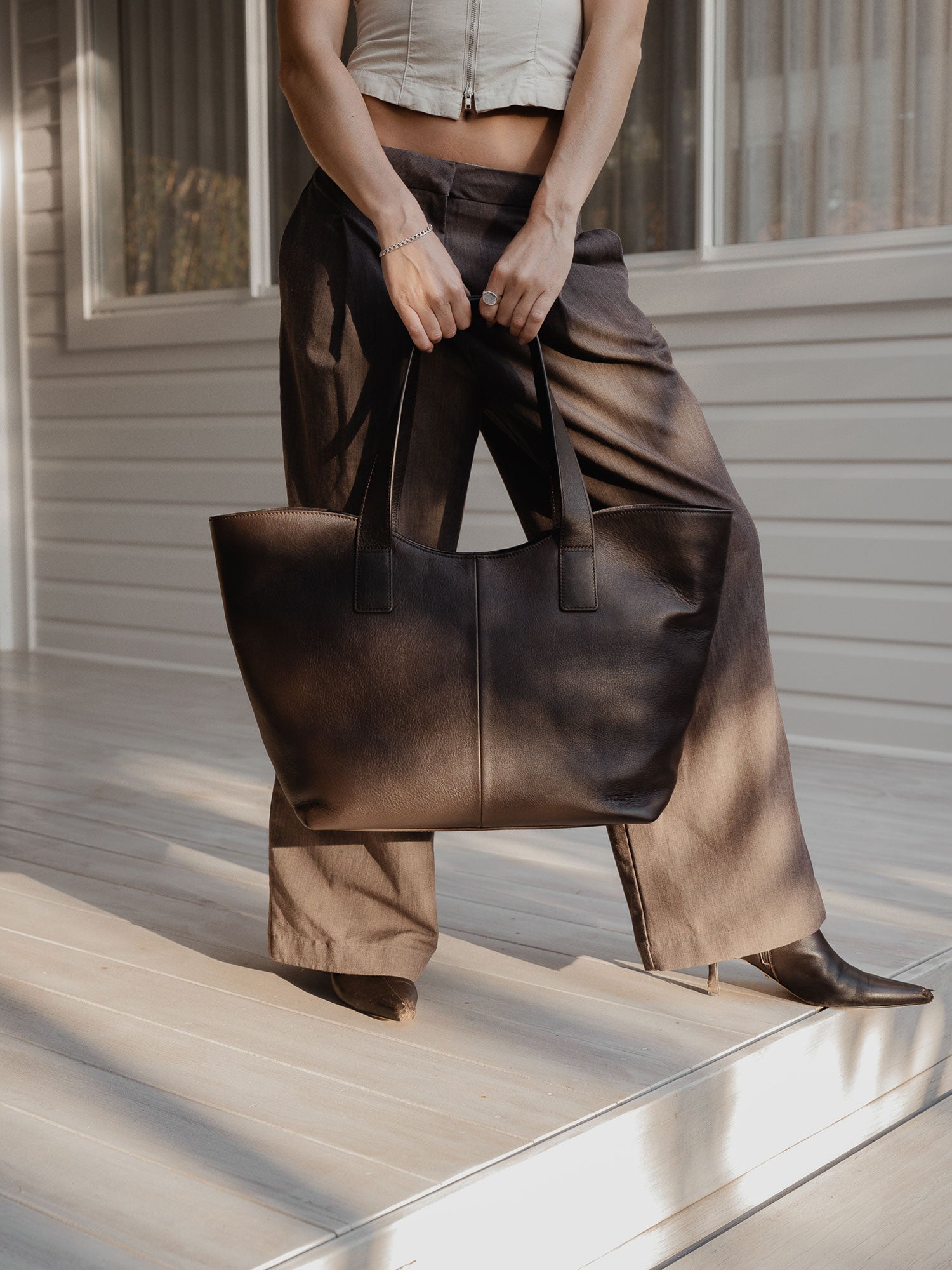 Sydney Tote Bag — Chocolate