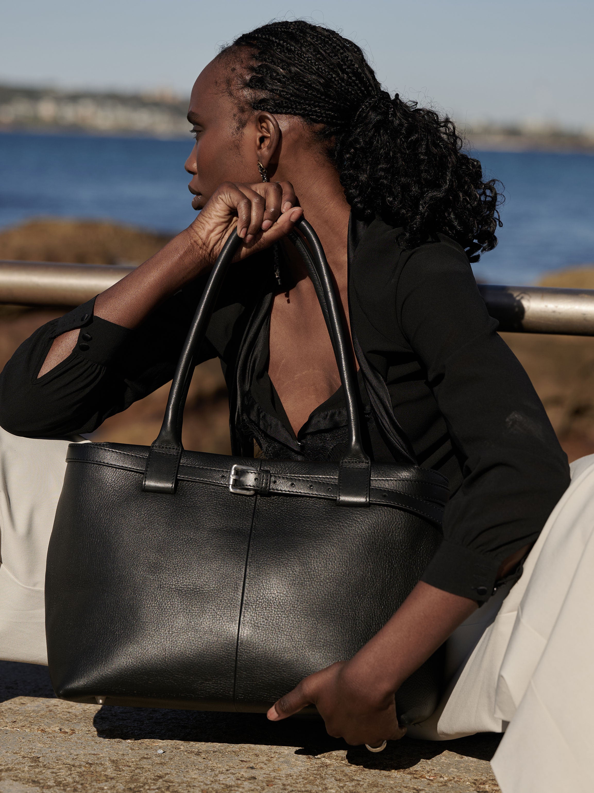 Paris Belt — Black, thin