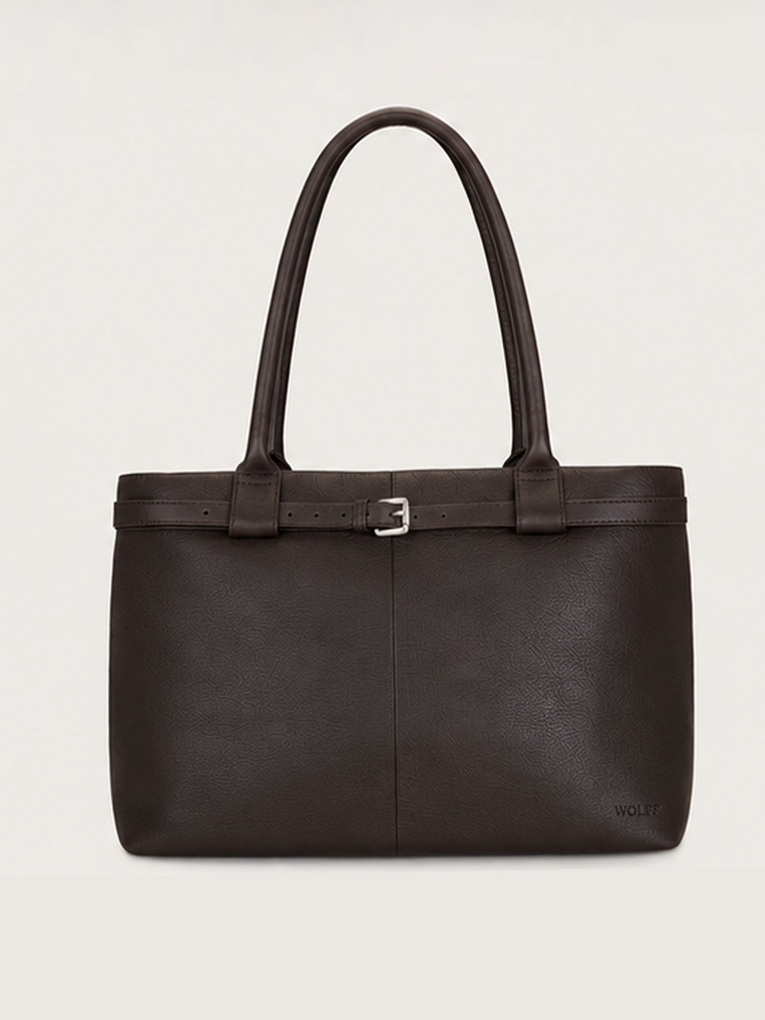 Paris Commuter Tote — Chocolate, Thin Belt