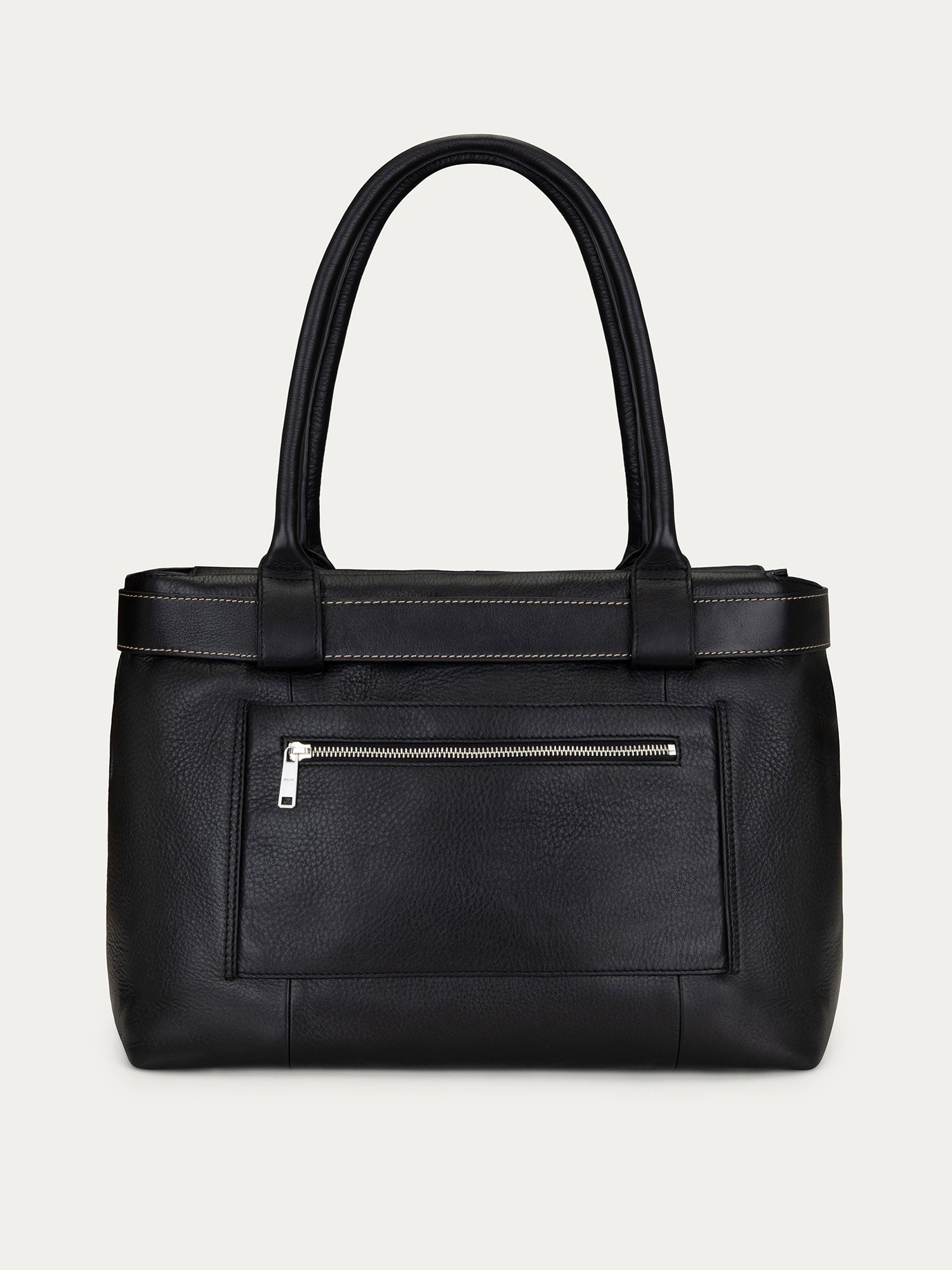 Paris Tote by @dom.overseas — Black, wide belt