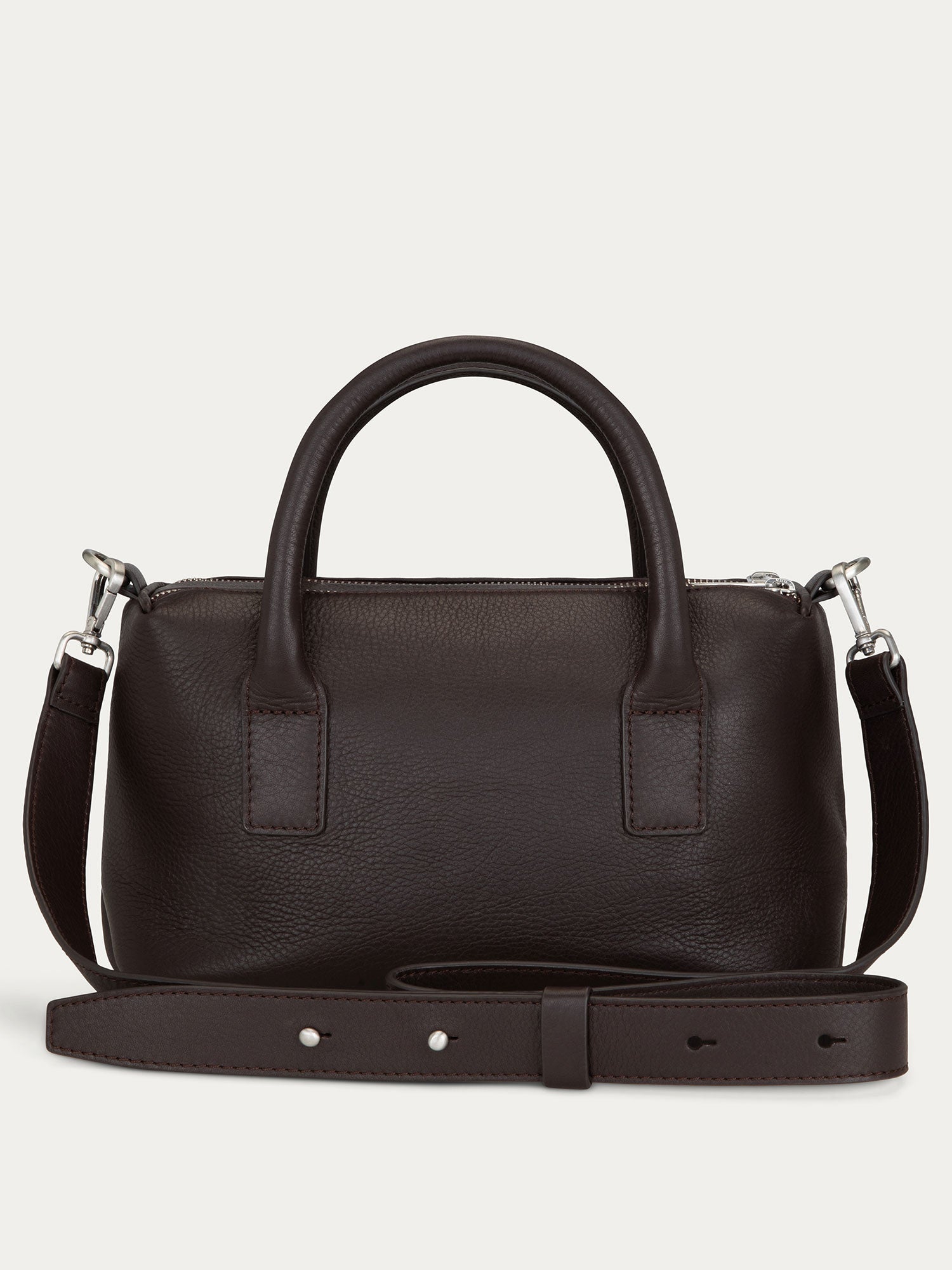 Boston Top Handle Bag — Chocolate