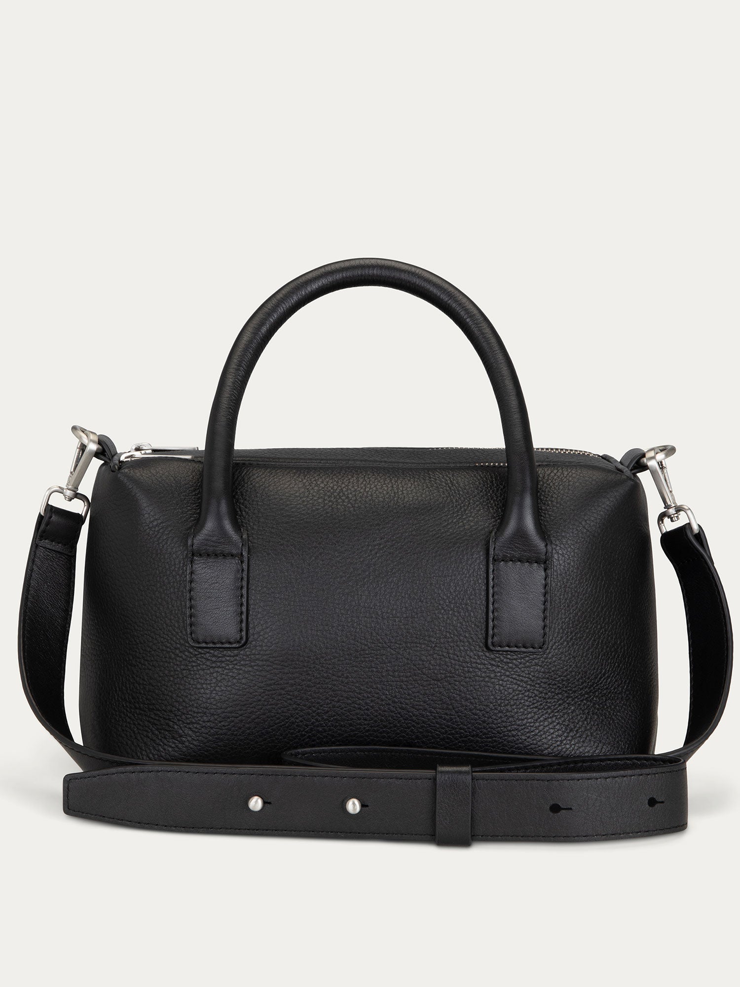 Boston Bag — Black | Top Handle & Crossbody