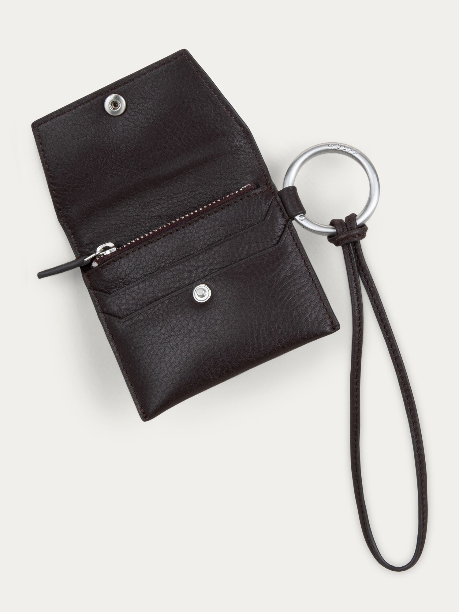 Elisa Mini Wallet — Chocolate