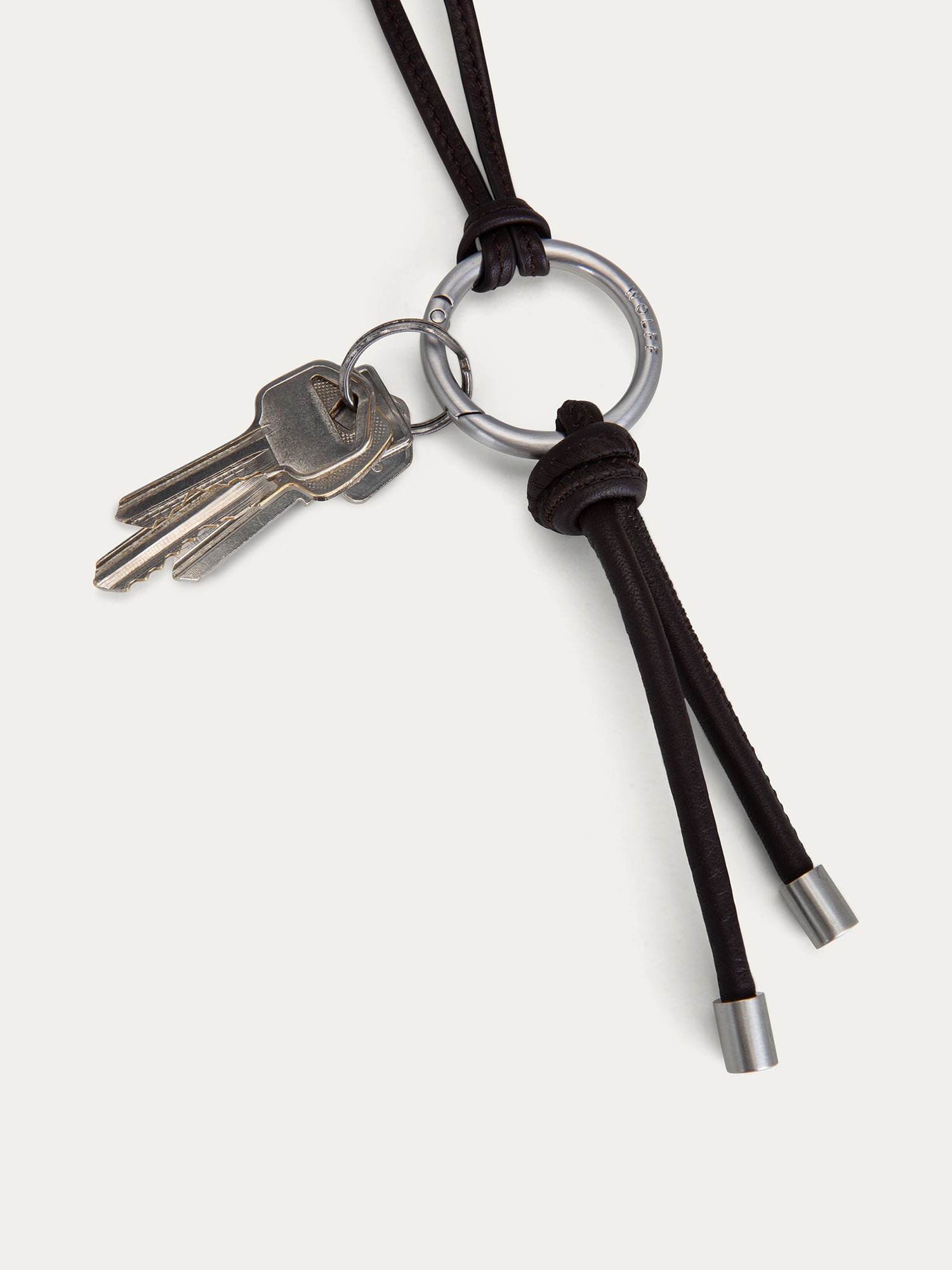 Wolff Signature Keyring — Chocolate