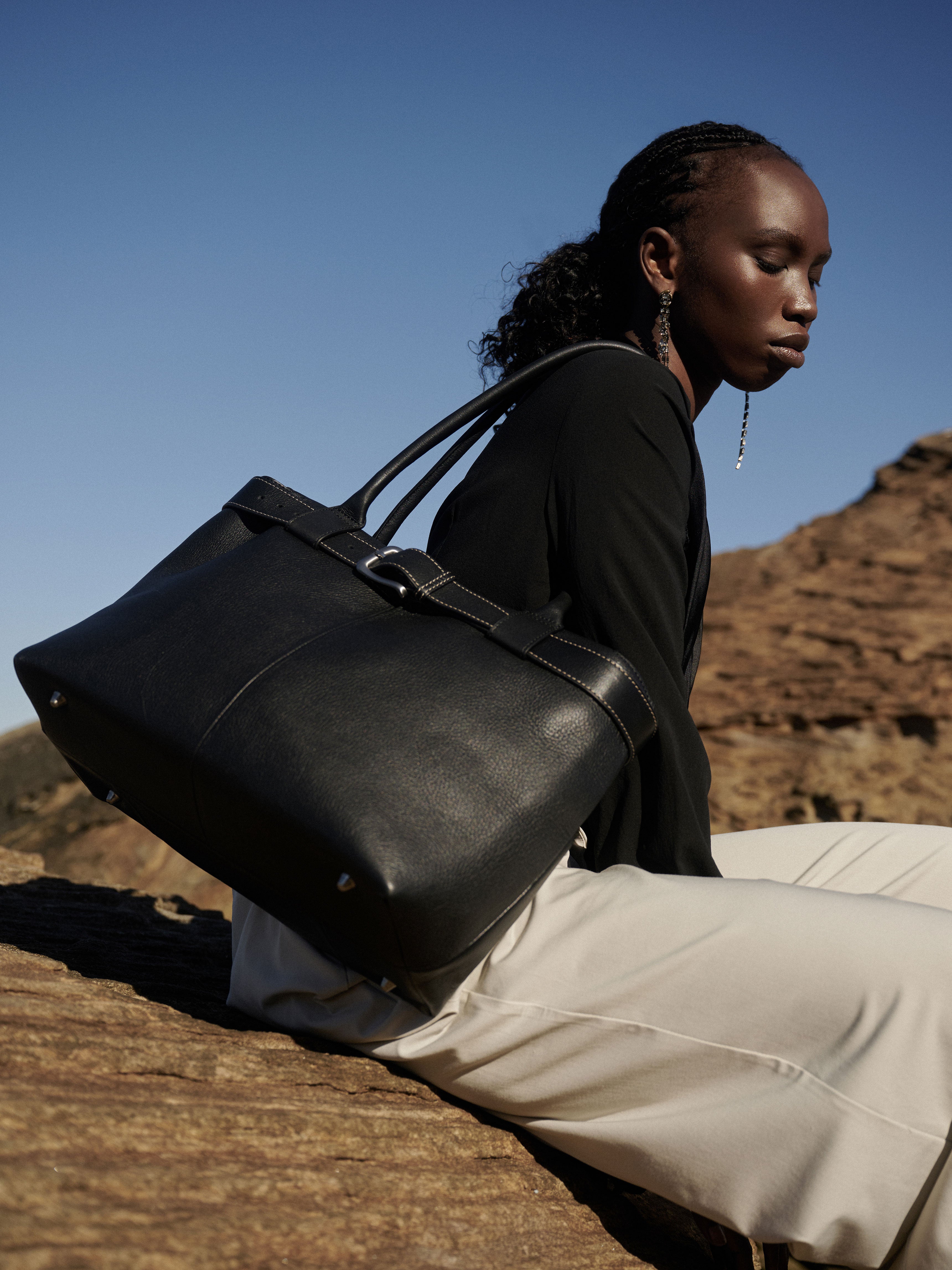 Paris Belt — Black, wide