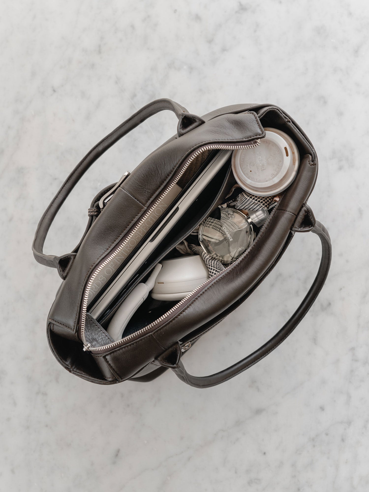 Paris Tote by @dom.overseas — Chocolate, wide belt