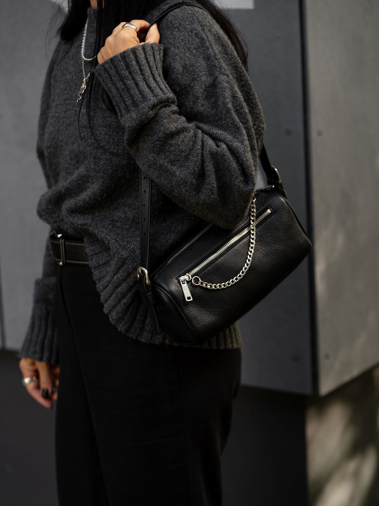 Tokyo Barrel Bag — Black