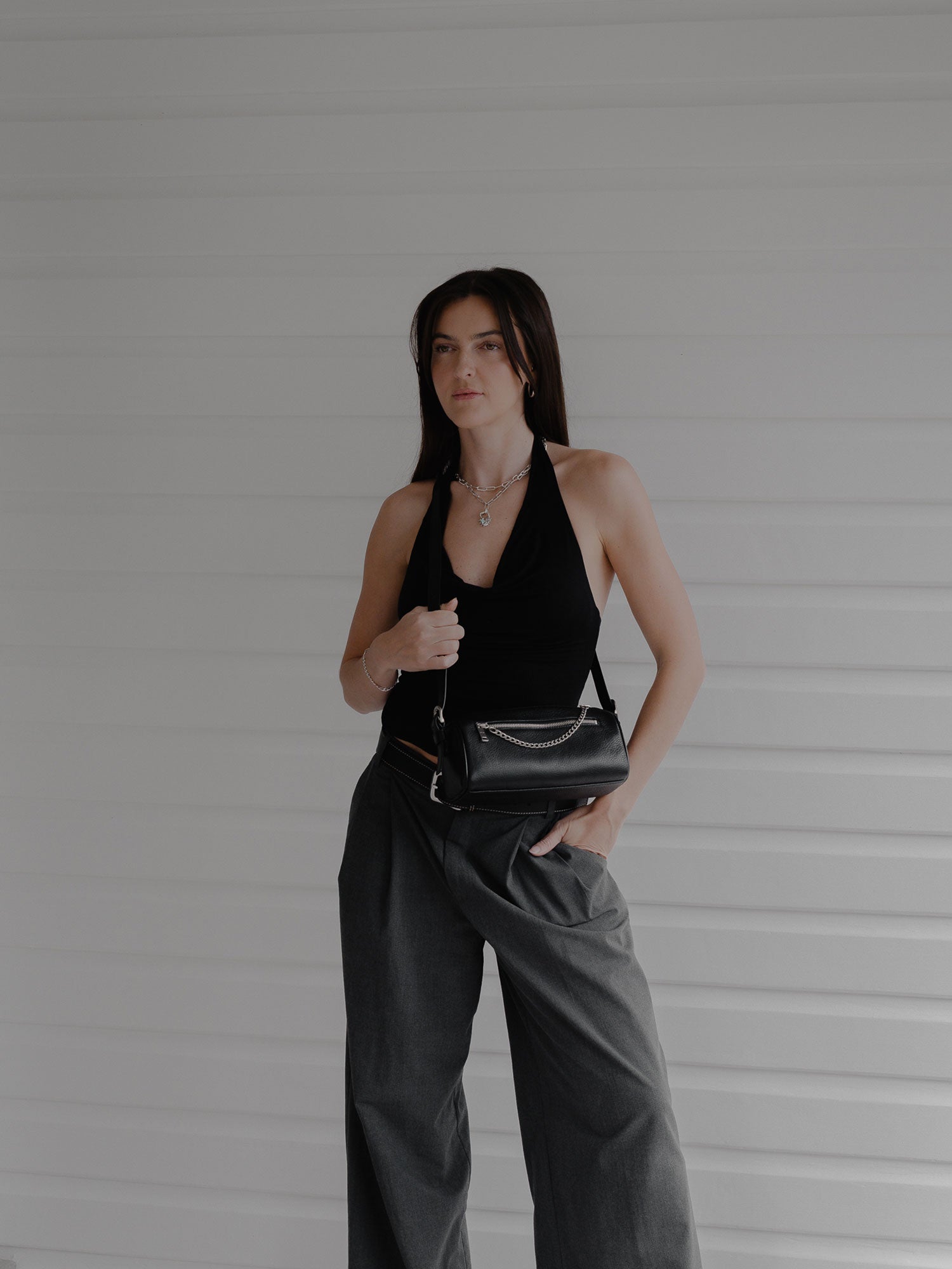 Tokyo Barrel Bag — Black