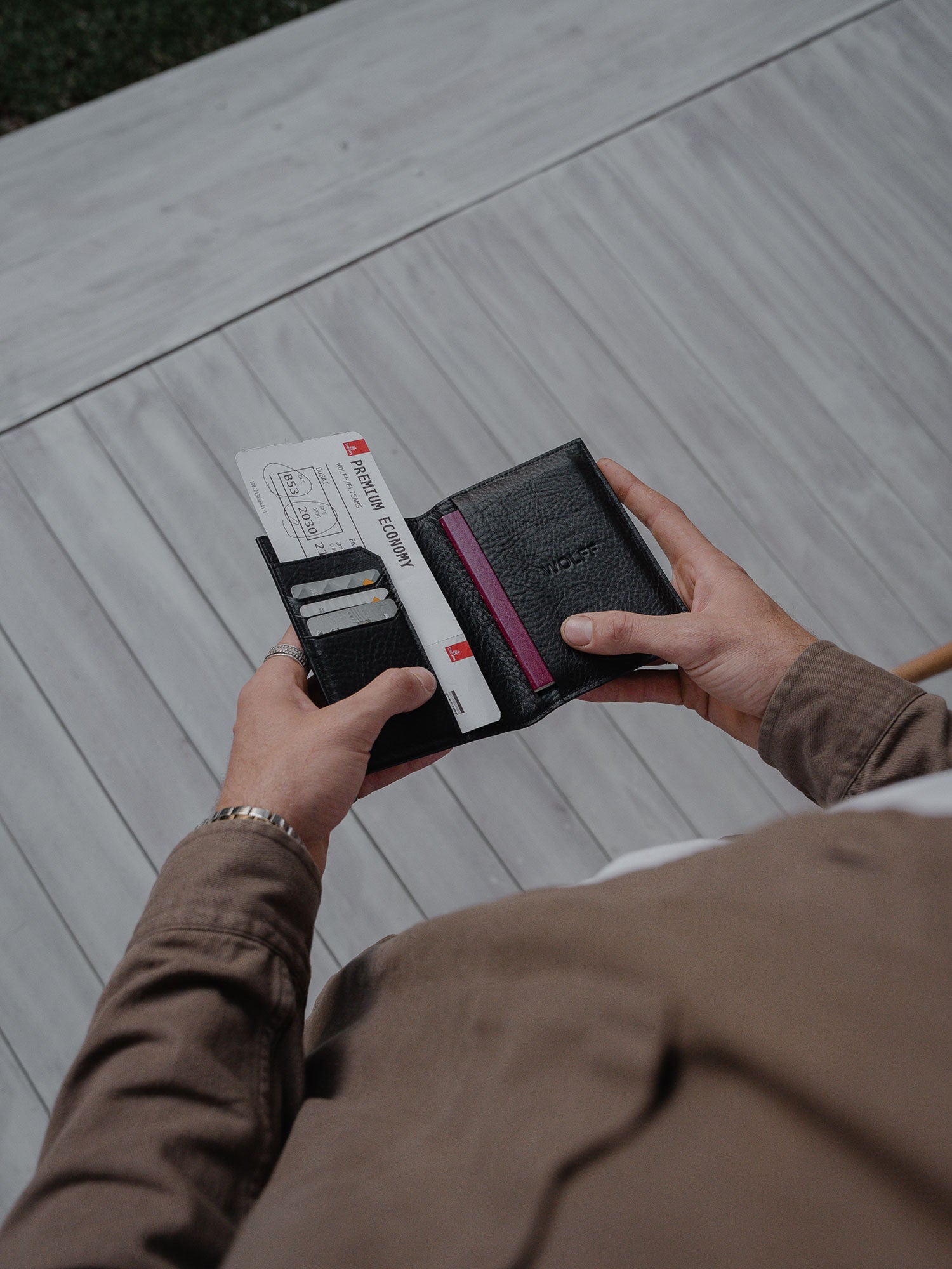 Rio Passport Holder — Black