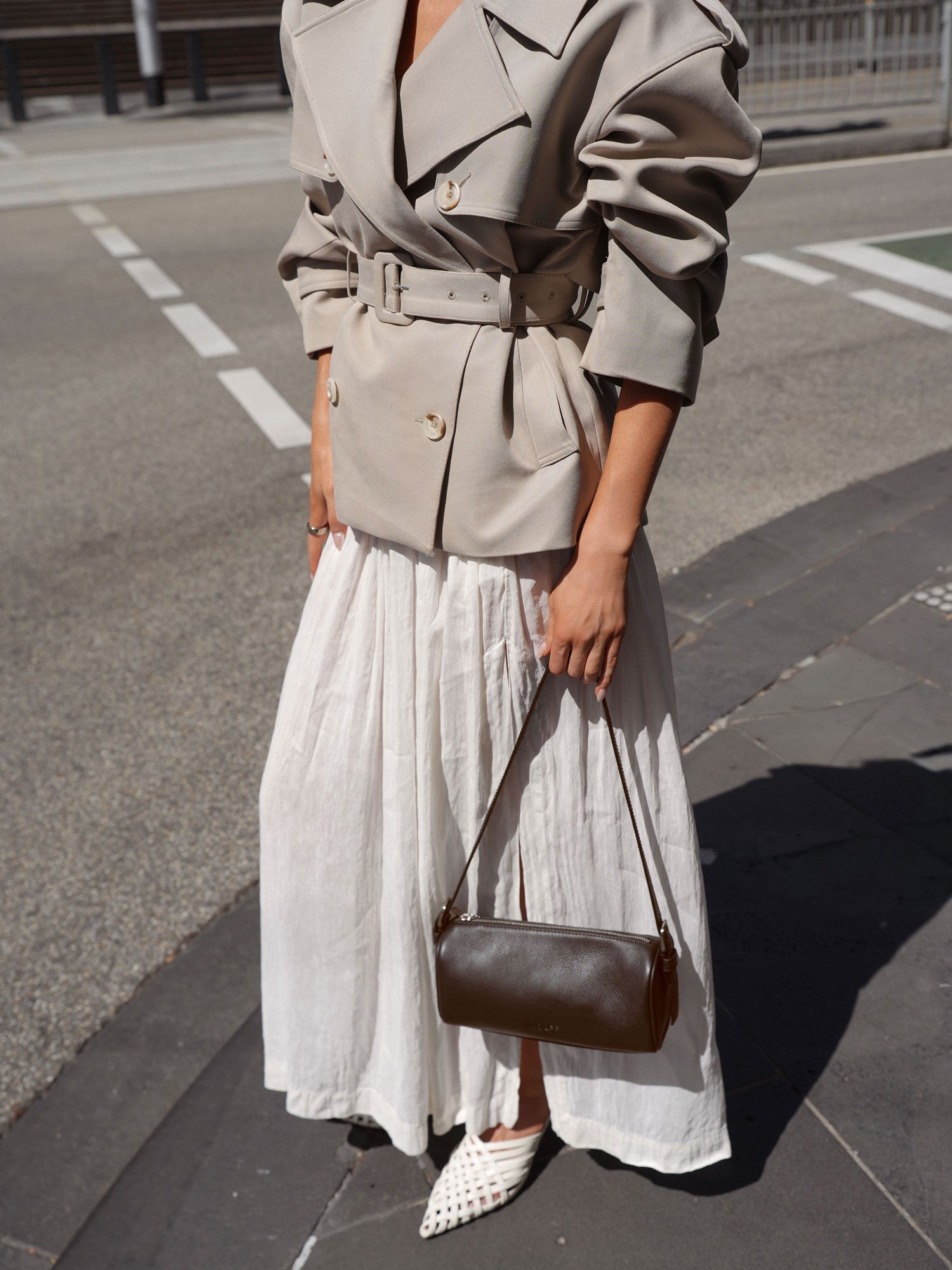 Tokyo Barrel Bag — Chocolate