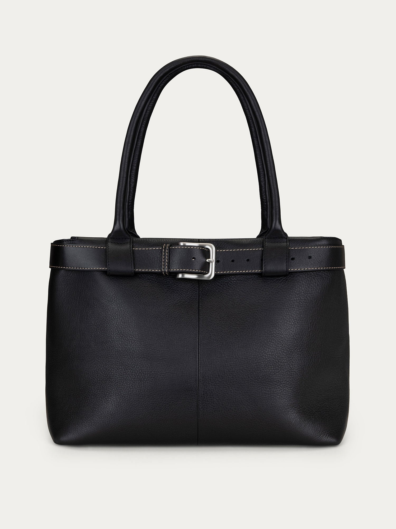 Paris Tote by @dom.overseas — Black, wide belt