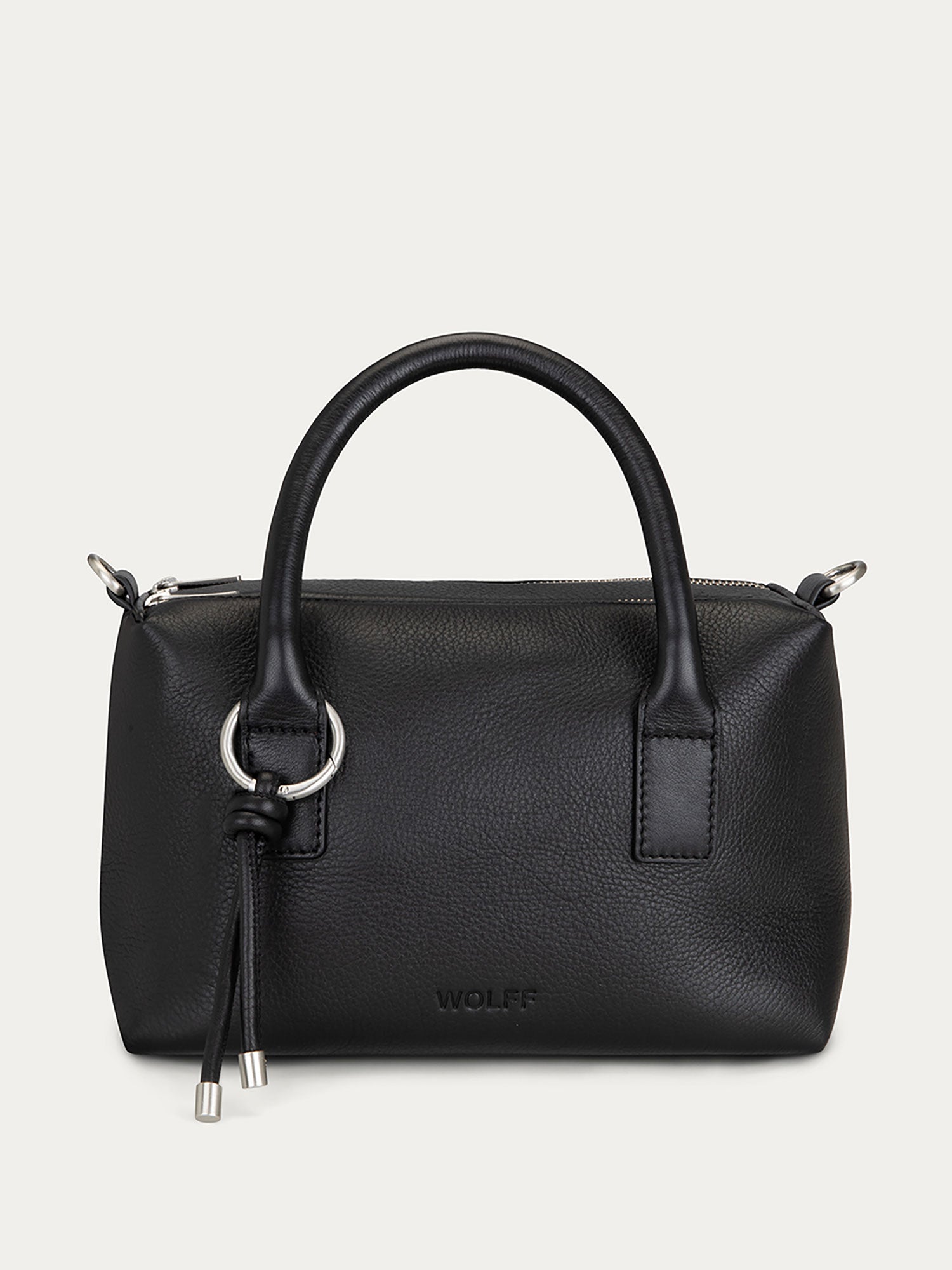 Boston Top Handle Bag — Black