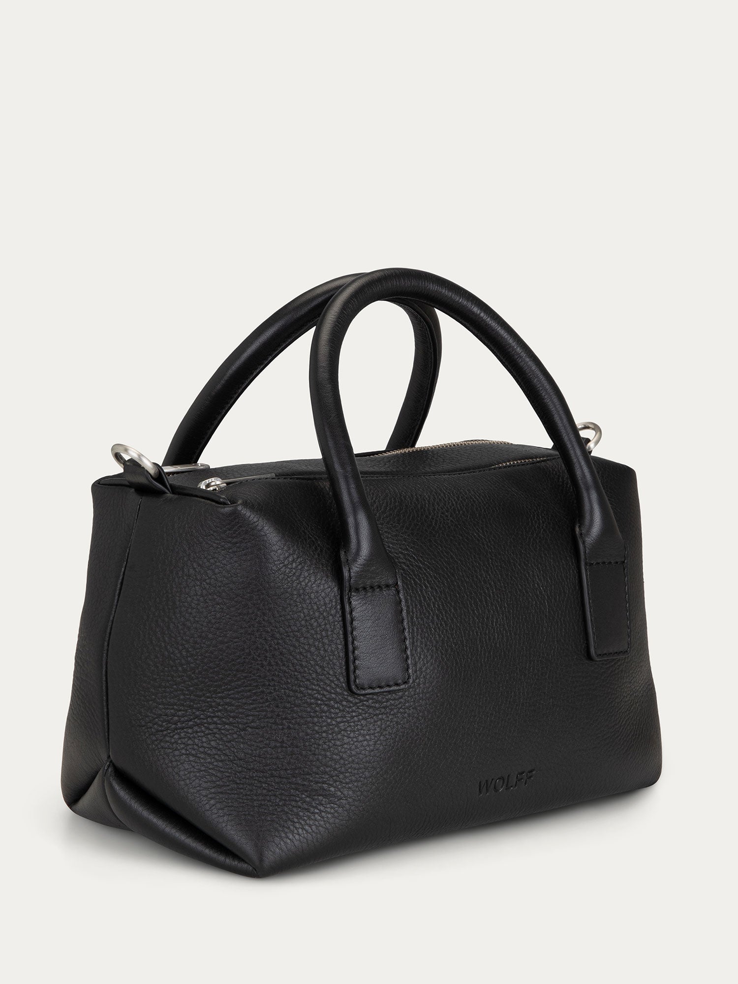 Boston Top Handle Bag — Black