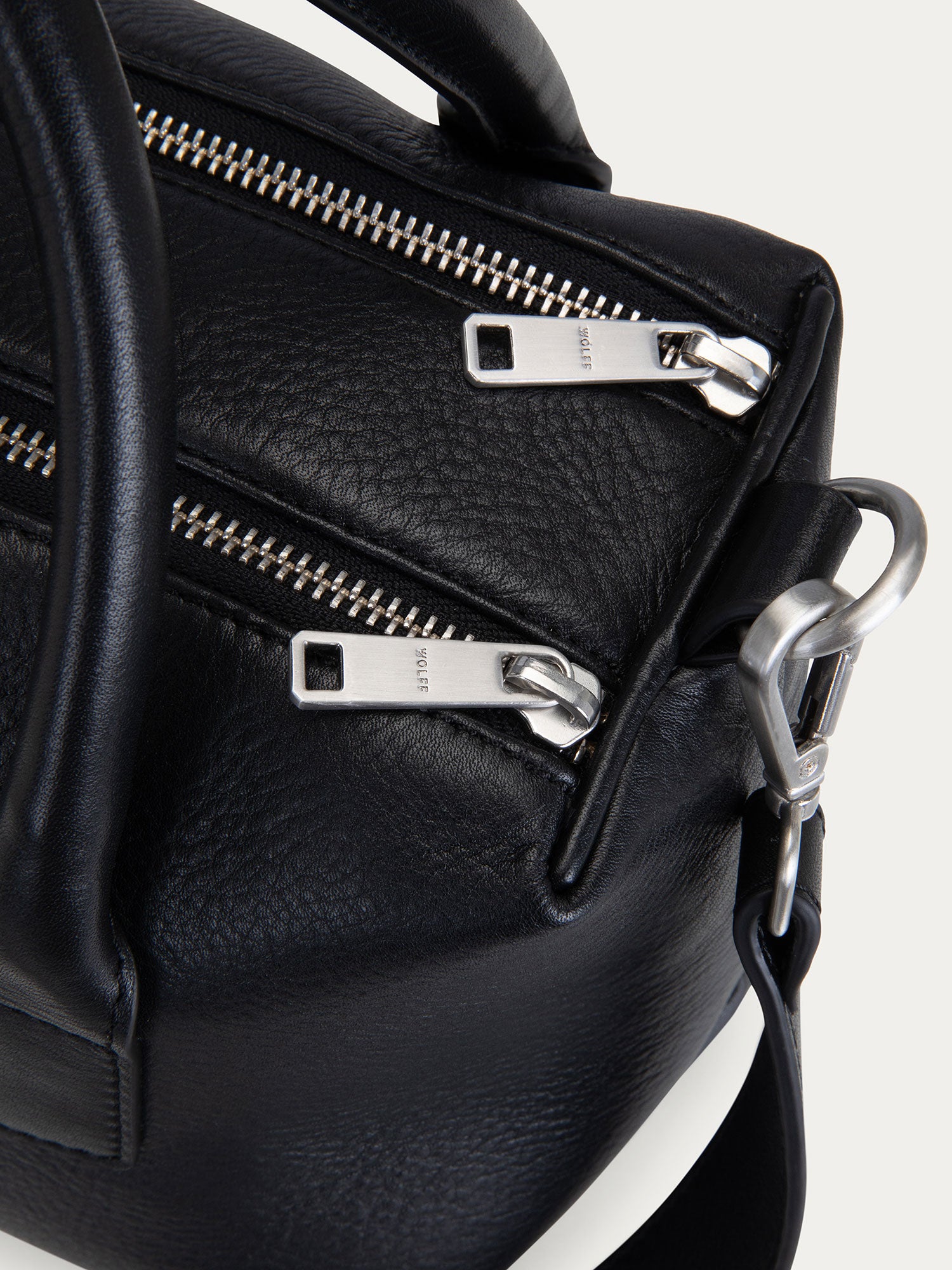 Boston Top Handle Bag — Black