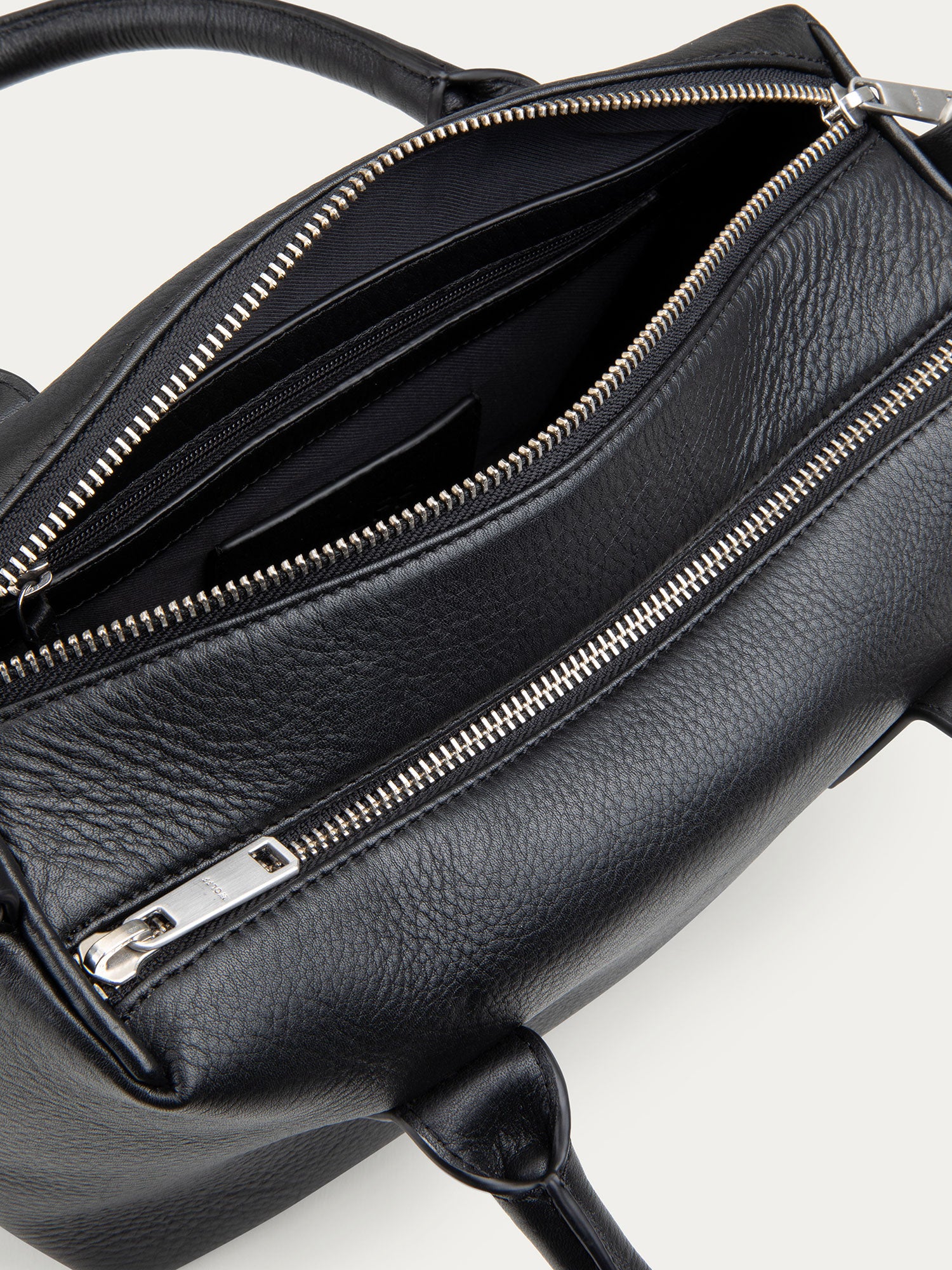 Boston Top Handle Bag — Black