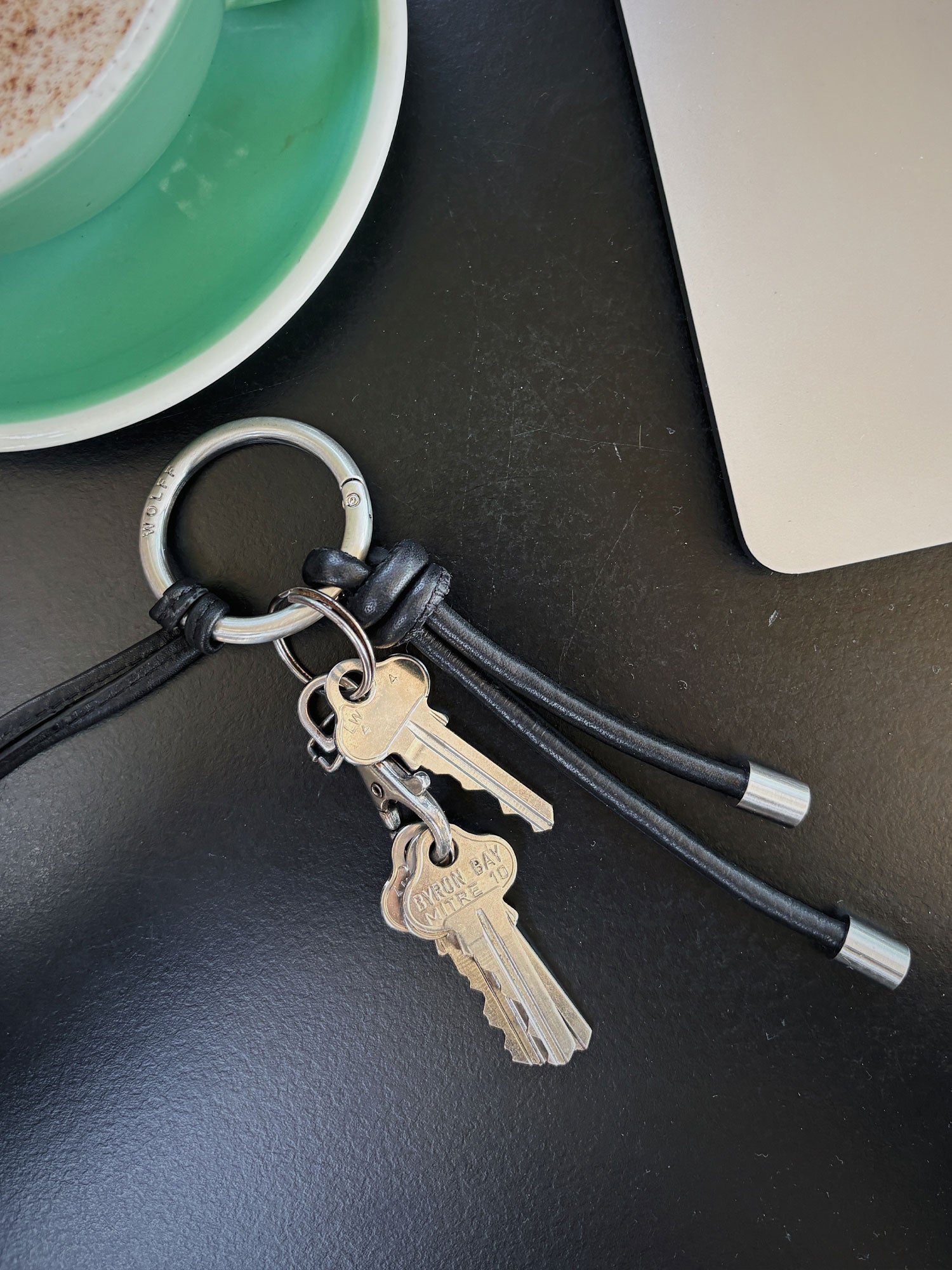 Wolff Signature Keyring — Black