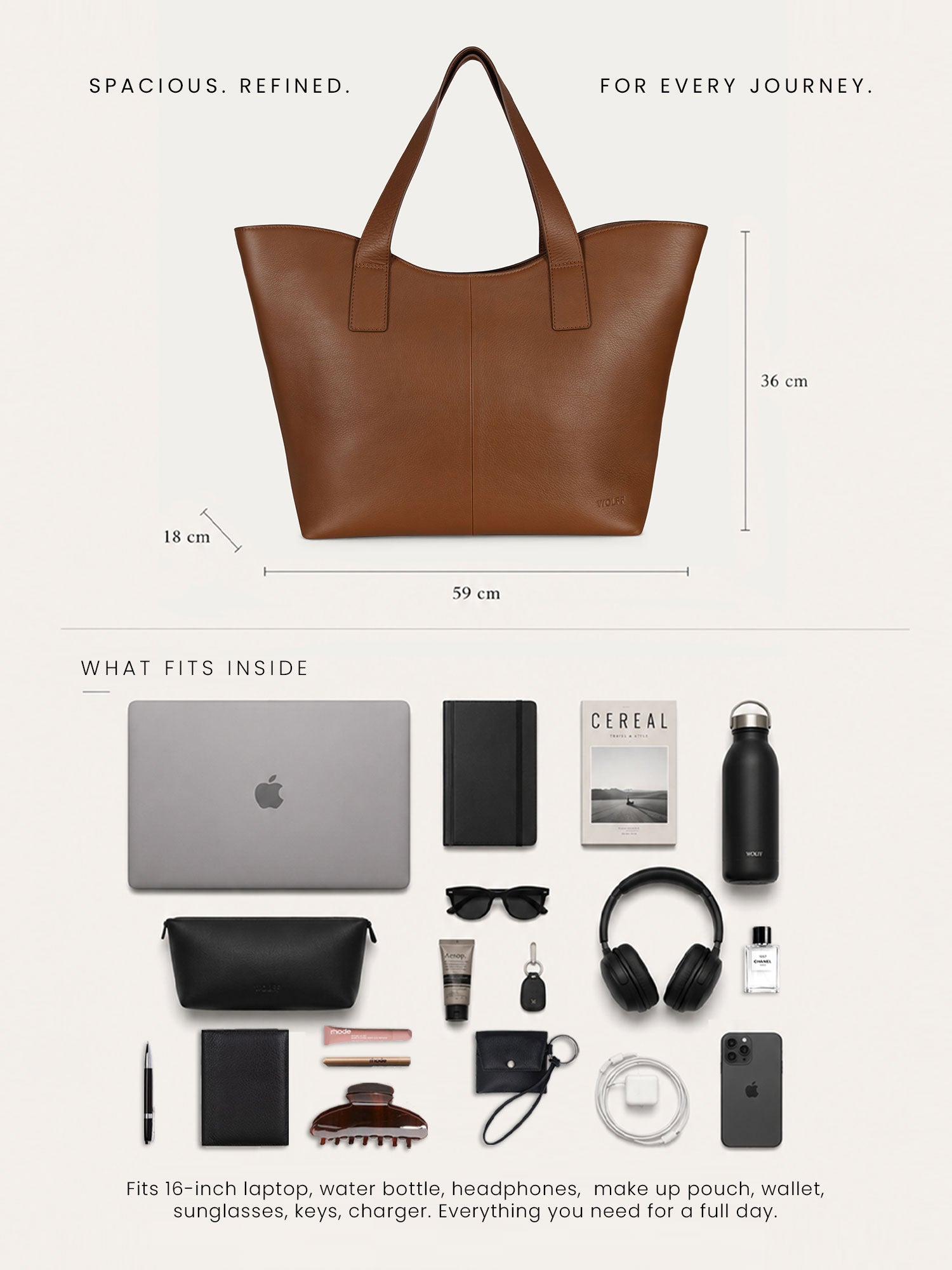 Sydney Tote Bag — Tan