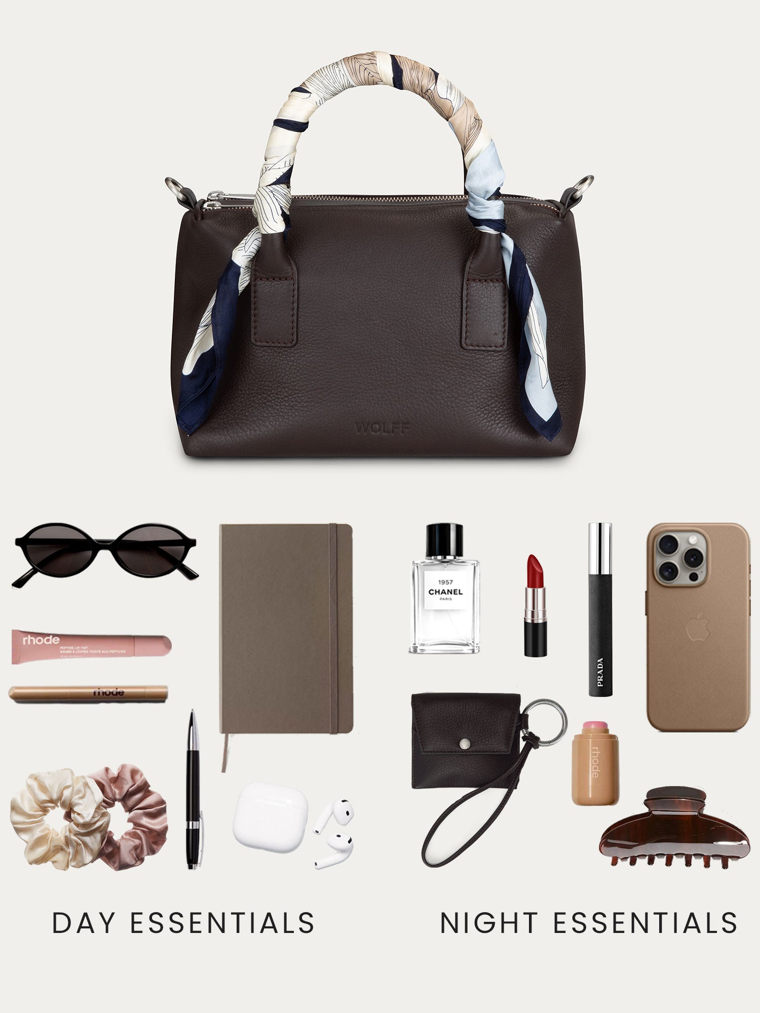 Boston Bag — Chocolate | Top Handle & Crossbody